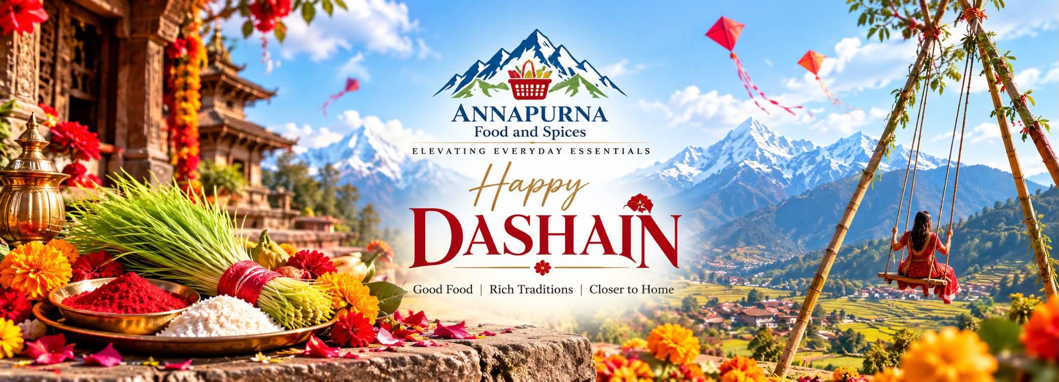 Happy Dashain celebration at Annapurna Food and Spices